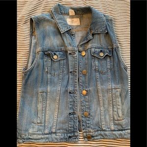 JCrew Denim Stone Washed Vest